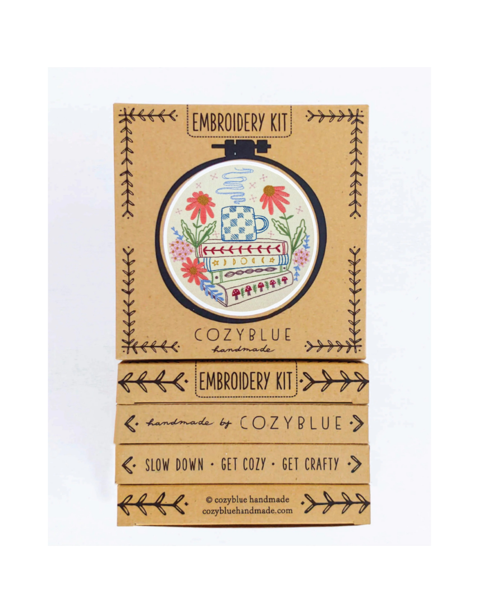 cozyblue Book Nook Embroidery Kit from cozyblue