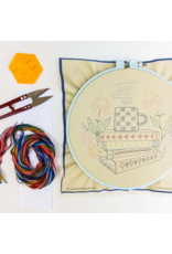 cozyblue ON ORDER-Book Nook Embroidery Kit from cozyblue