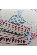 cozyblue ON ORDER-Book Nook Embroidery Kit from cozyblue
