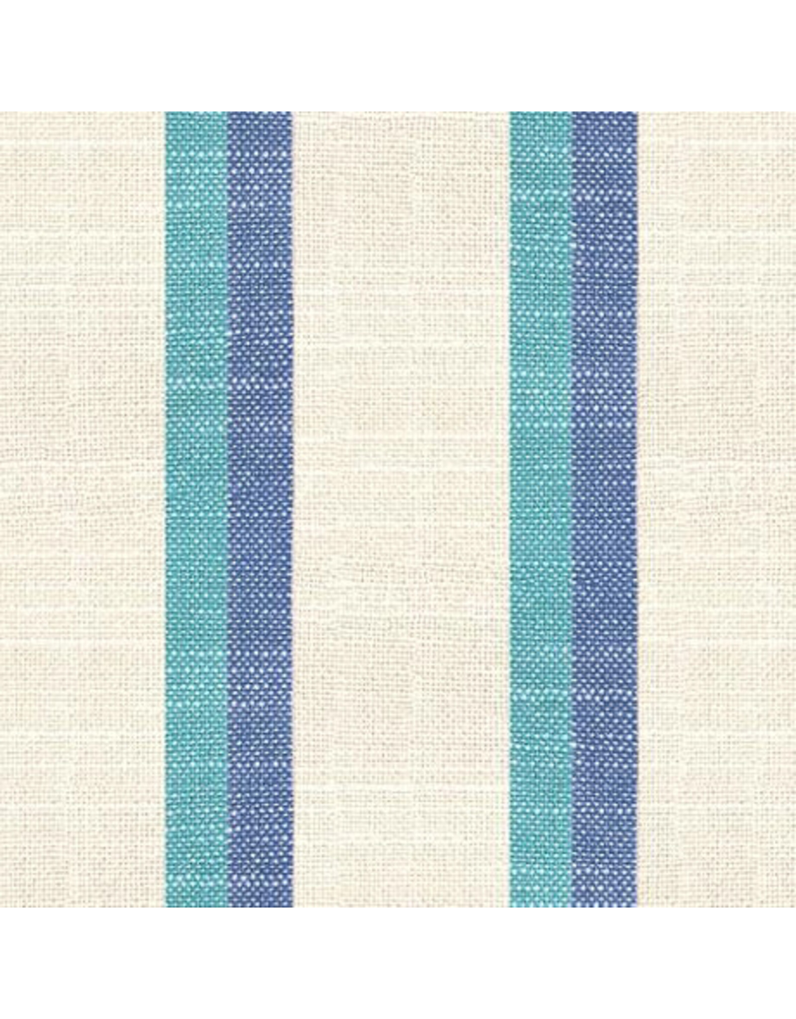Alexia Abegg Jolie Toweling, Apron Stripe in Blue, 16" wide, sold by the yard