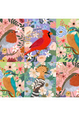 Mia Charro Bird Garden, Beautiful Birds in Multi, Fabric Half-Yards