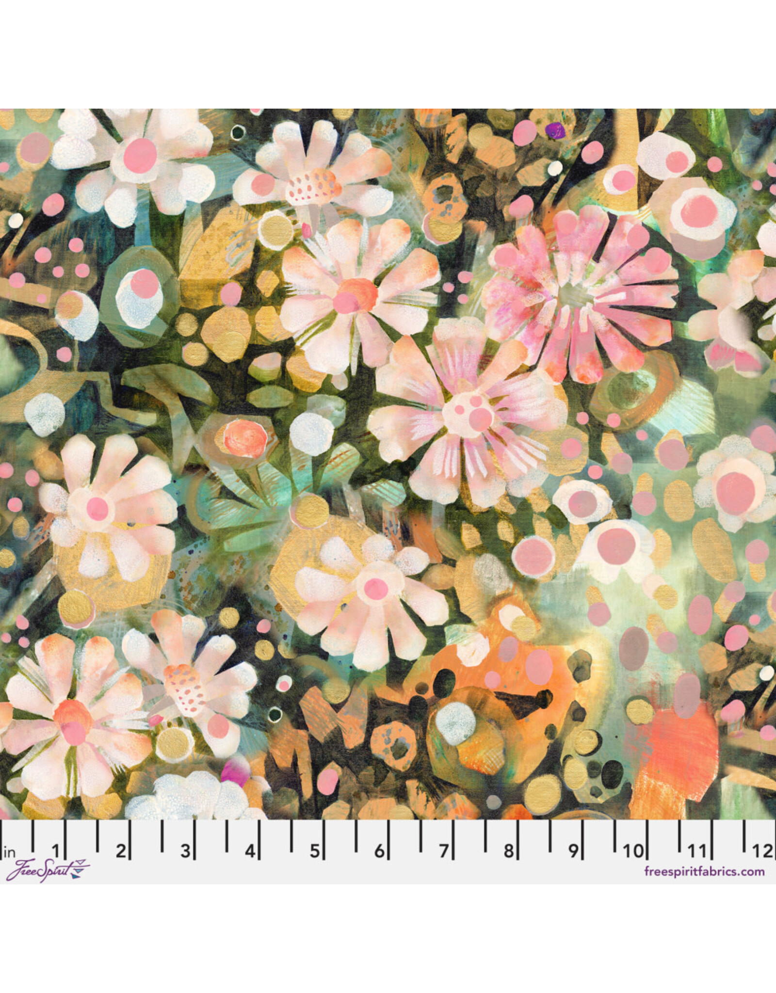 Free Spirit In the Pink, Cosmo in Multi, Fabric Half-Yards