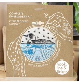 Hook, Line & Tinker Loon, Embroidery Kit