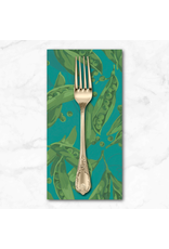 PD's Martha Negley Collection Garden, Sweet Pea in Teal, Dinner Napkin