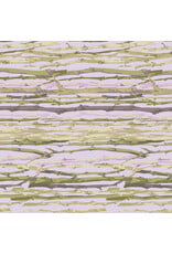 Martha Negley Garden, Twig Stripe in Lavender, Fabric Half-Yards