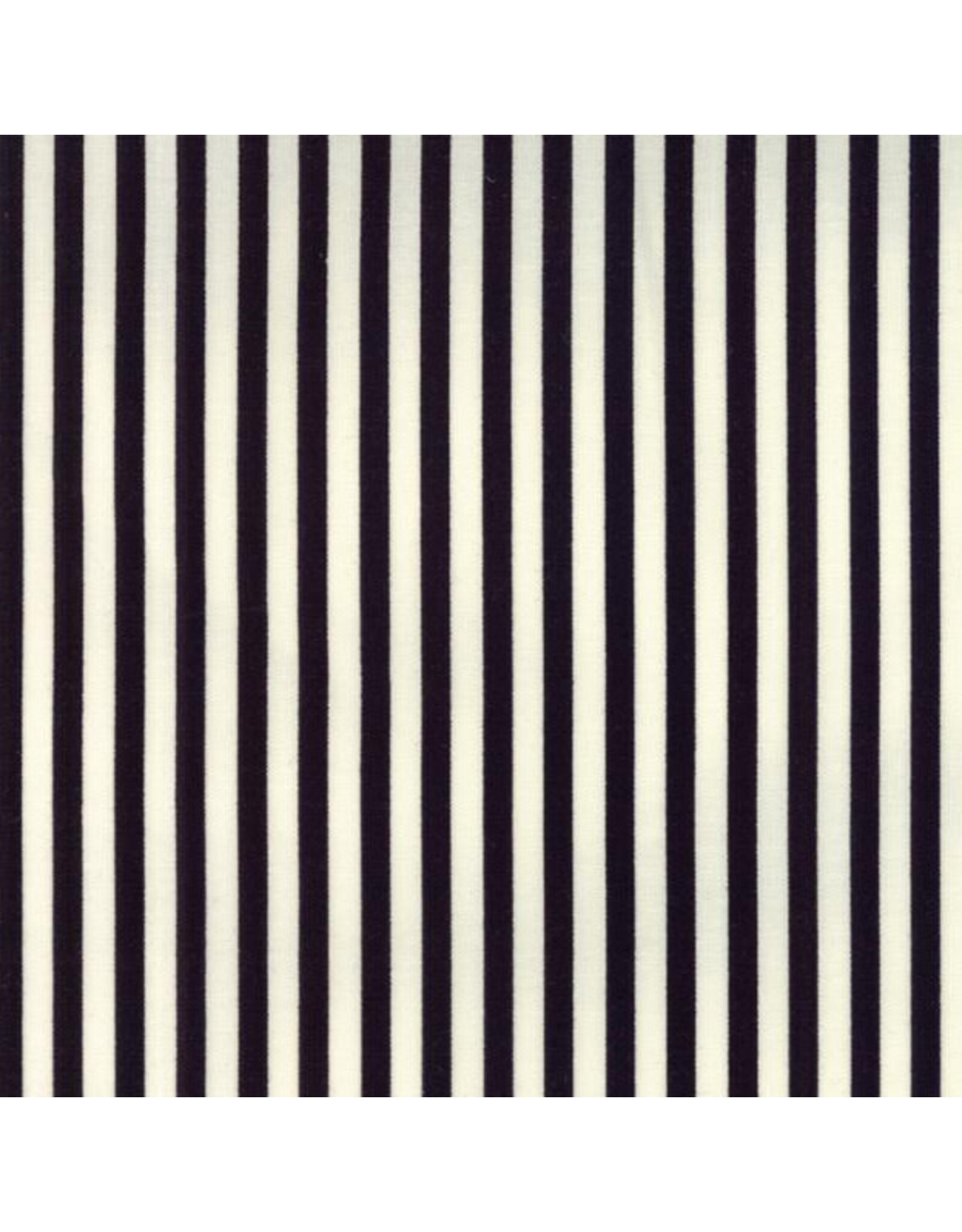 Moda ON ORDER-Essentially Yours, Black and White Stripe, Fabric Half-Yards