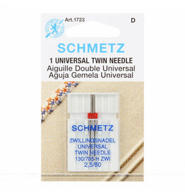 Schmetz ON ORDER-Schmetz 1723 Universal Twin Needle - 1 count