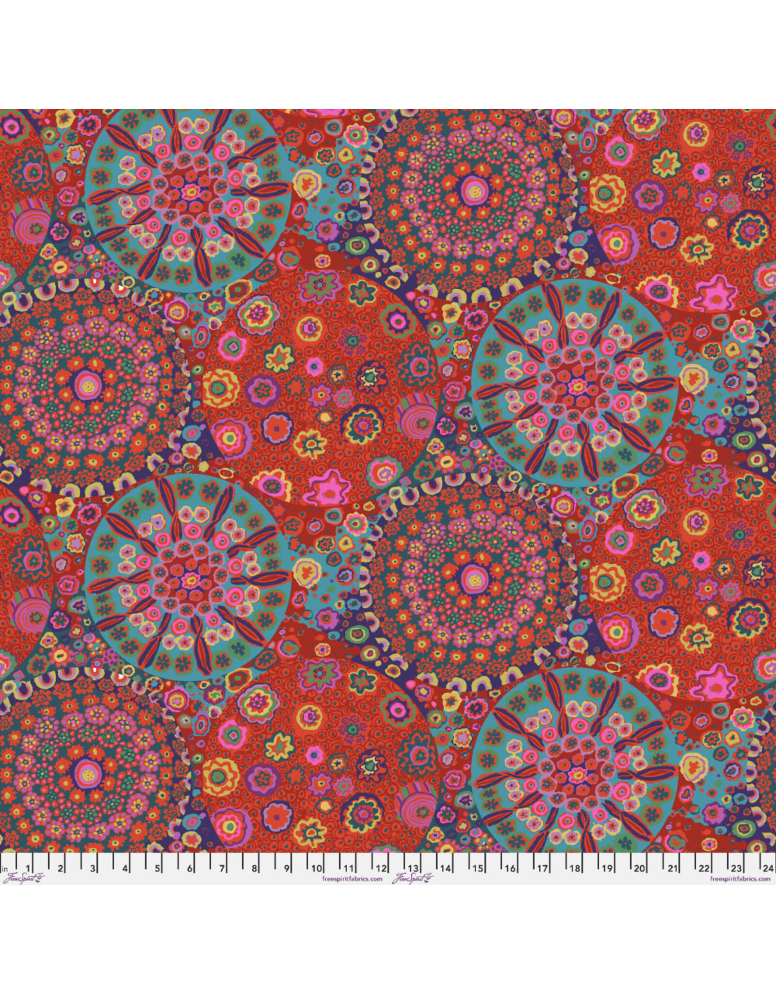 PD's Kaffe Fassett Collection Kaffe Collective Classics, Millefiore in Red, Dinner Napkin