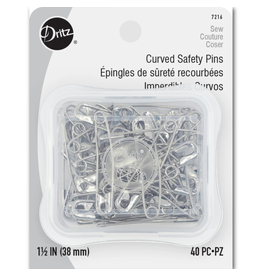 Dritz Curved Basting Safety Pins - Sz 2 (1.5") - 40ct.