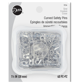 Dritz ON ORDER-Curved Basting Safety Pins - Sz 2 (1.5") - 40ct.