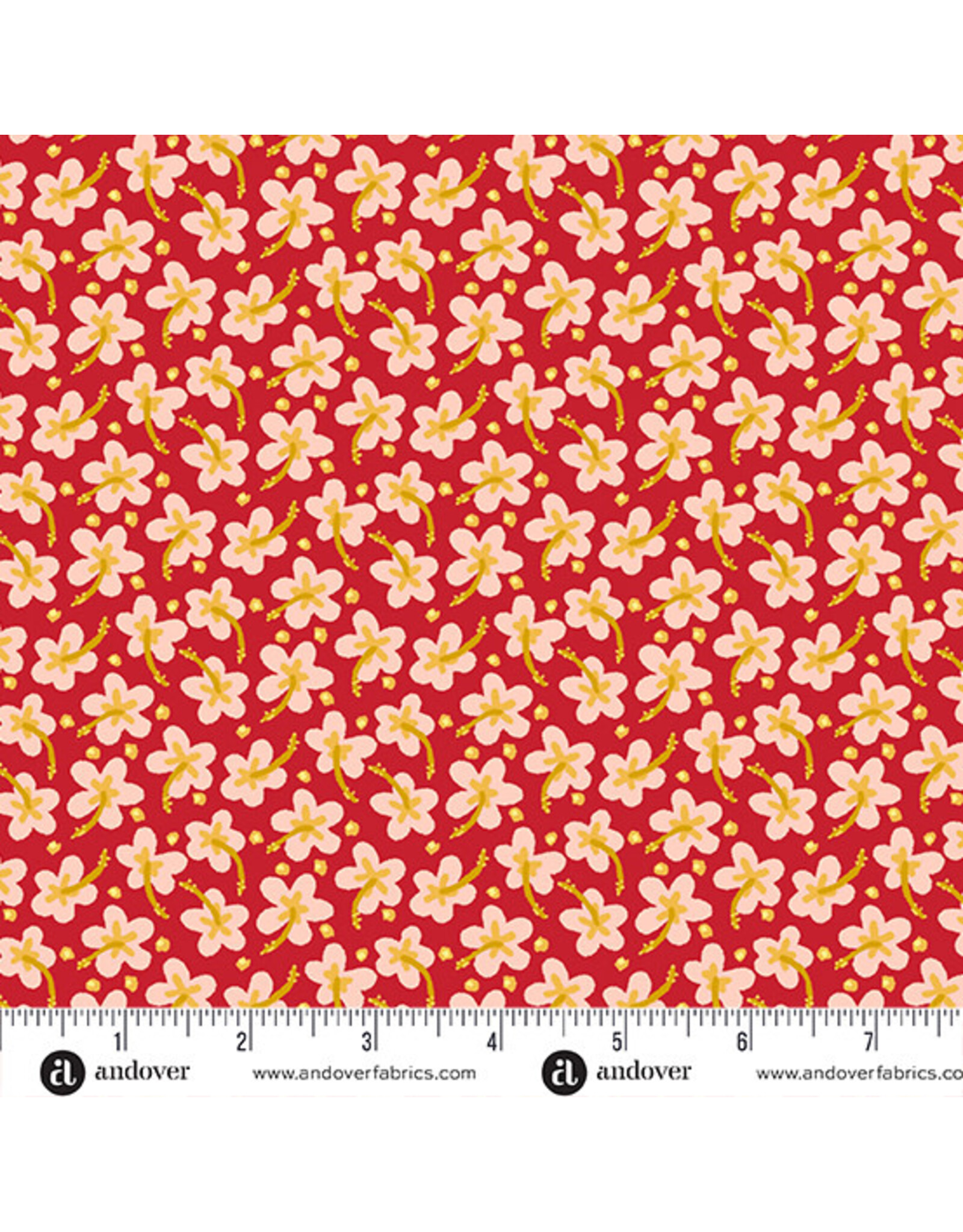 PD's Andover Collection Floral States of America, Hawaii Yellow Hibiscus,  Dinner Napkin