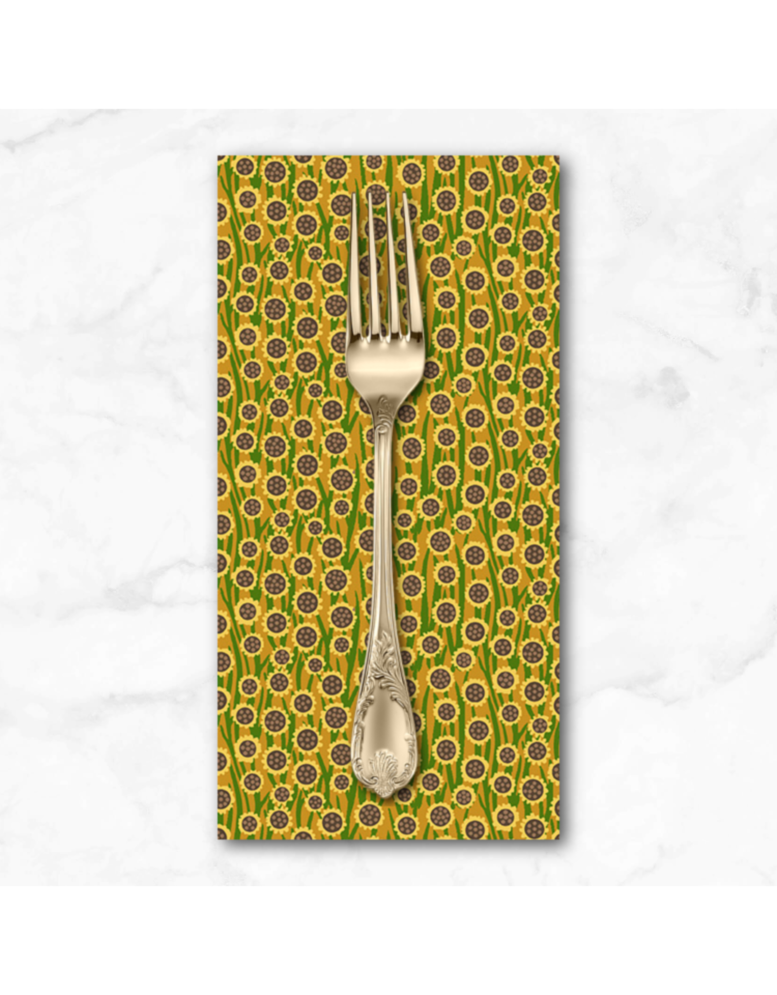 PD's Andover Collection Floral States of America, Kansas Sunflower,  Dinner Napkin