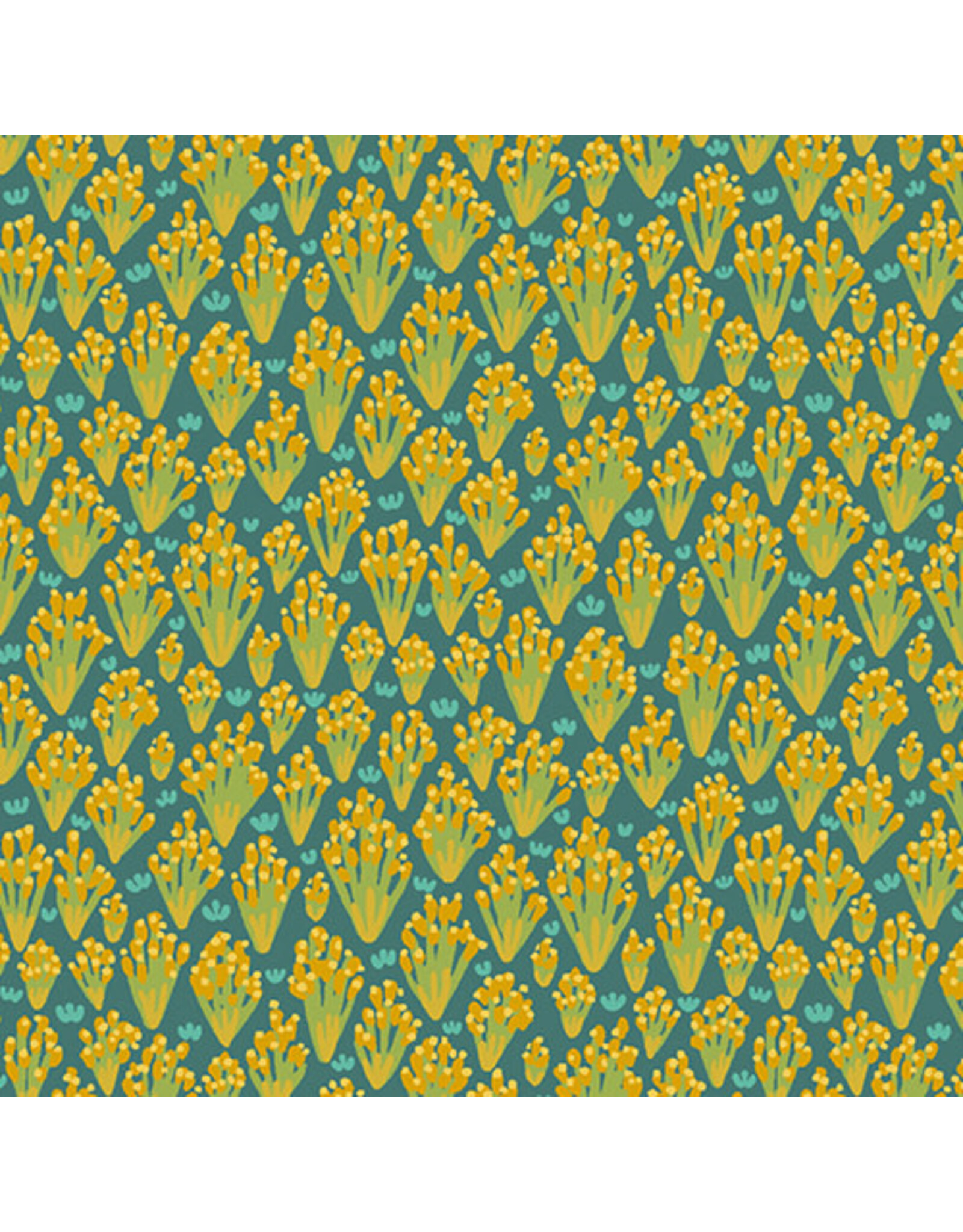 Andover Fabrics ON SALE-5 YARD CUT - Floral States of America, Nevada Sagebrush, Fabric Half-Yards