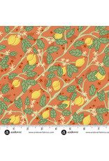 Eye Candy Quilts ON SALE-5 YARD CUT, Ciao Bella, Limoni in Coral