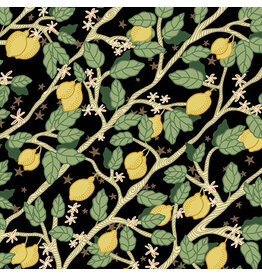 Eye Candy Quilts Ciao Bella, Limoni in Black, Fabric Half-Yards