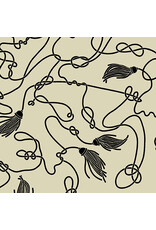 Eye Candy Quilts ON SALE-5 YARD CUT - Ciao Bella, Knot and Tassel in Alabaster