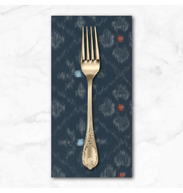 PD's Debbie Maddy Collection Indigo Blooming, Asagao Ikat in Midnight, Dinner Napkin