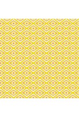 Miriam Bos Hola Frida, Talavera Tiles in Lemon, Fabric Half-Yards