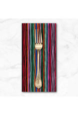 PD's Miriam Bos Collection Hola Frida, Mexican Stripe in Coal, Dinner Napkin