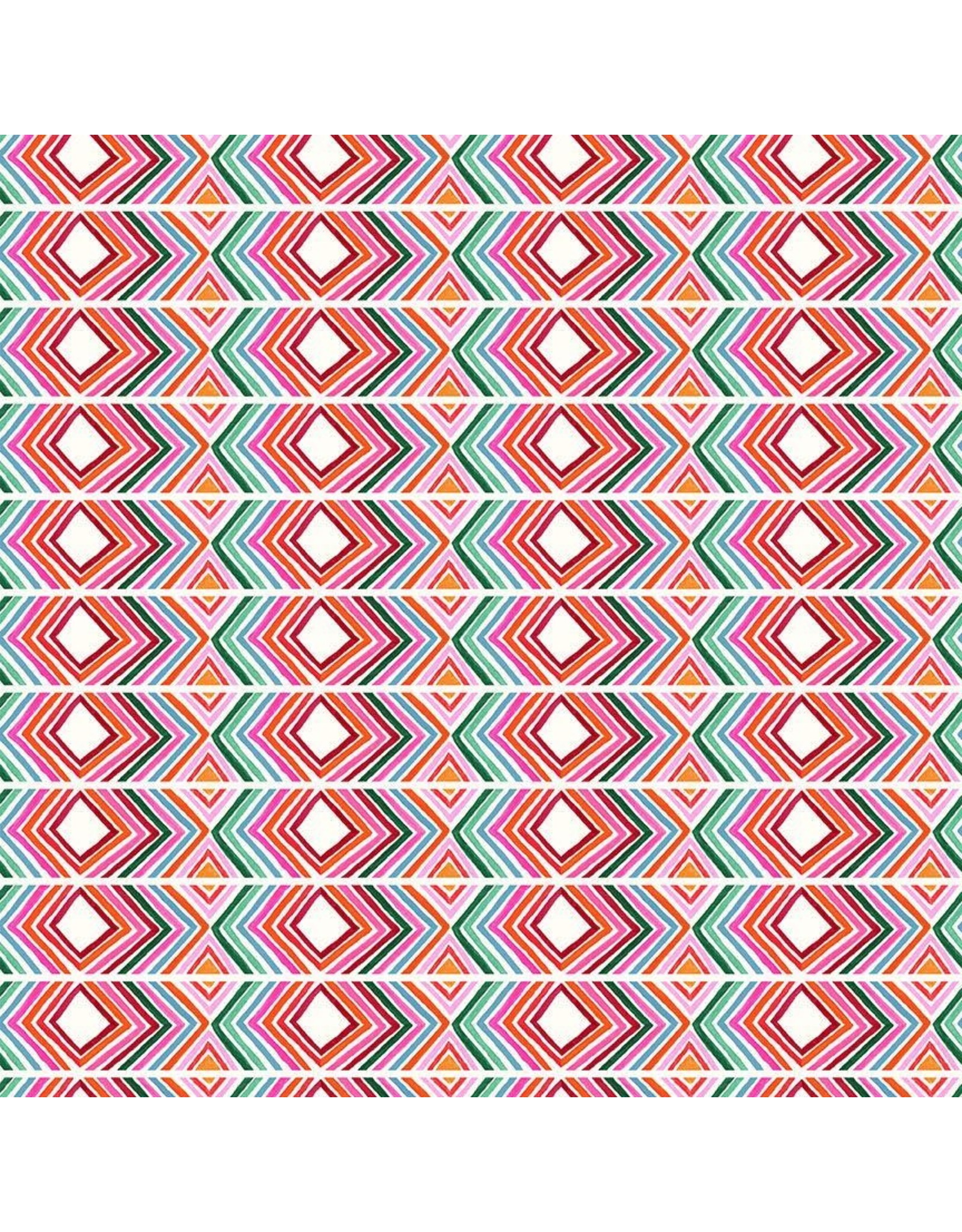 Miriam Bos ON SALE-5 YARD CUT - Hola Frida, Manta in White