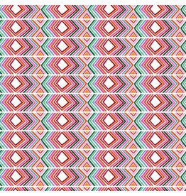 Miriam Bos ON SALE-5 YARD CUT - Hola Frida, Manta in White, Fabric Half-Yards