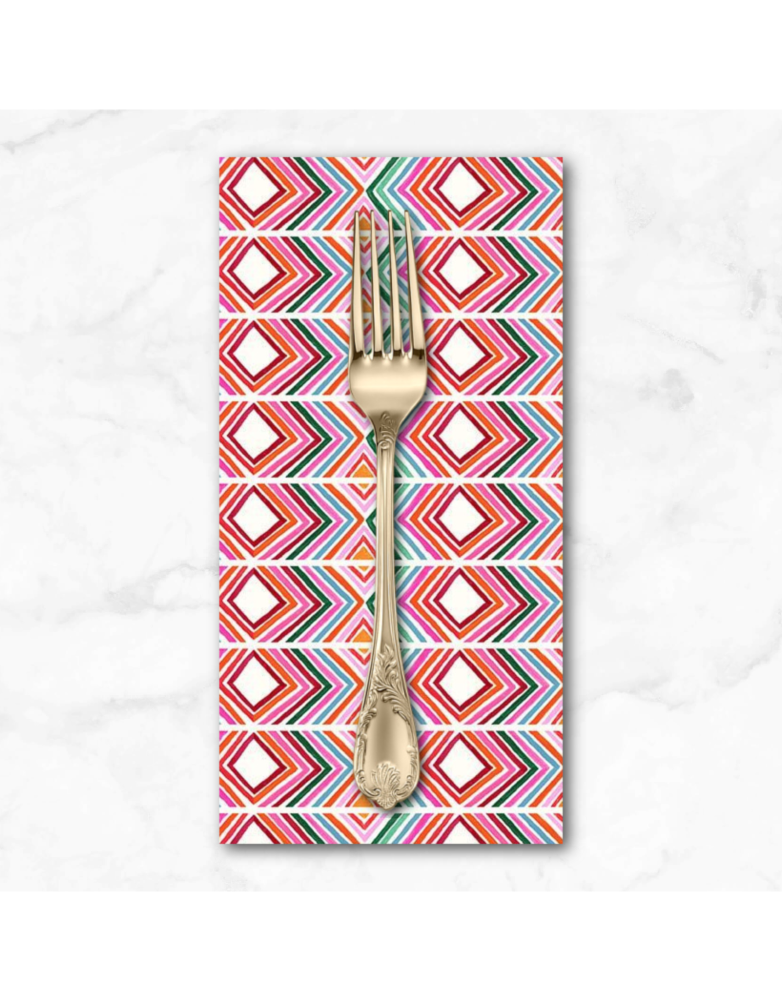 PD's Miriam Bos Collection Hola Frida, Manta in White, Dinner Napkin