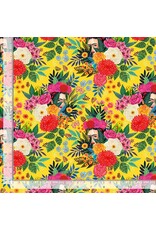 PD's Miriam Bos Collection Hola Frida, Hola Frida in Buttercup, Dinner Napkin