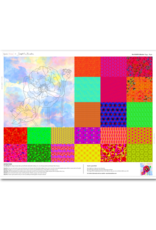Lewis & Irene The Flower Collection, Poppy Panel in Bright, 36" x 44" Fabric Panel