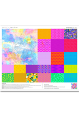 Lewis & Irene The Flower Collection, Daisies Panel in Bright, 36" x 44" Fabric Panel