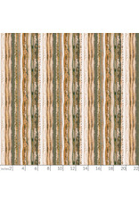 PD's Boccaccini Meadows Collection Autumn Forage, Stripes in Gold, Dinner Napkin