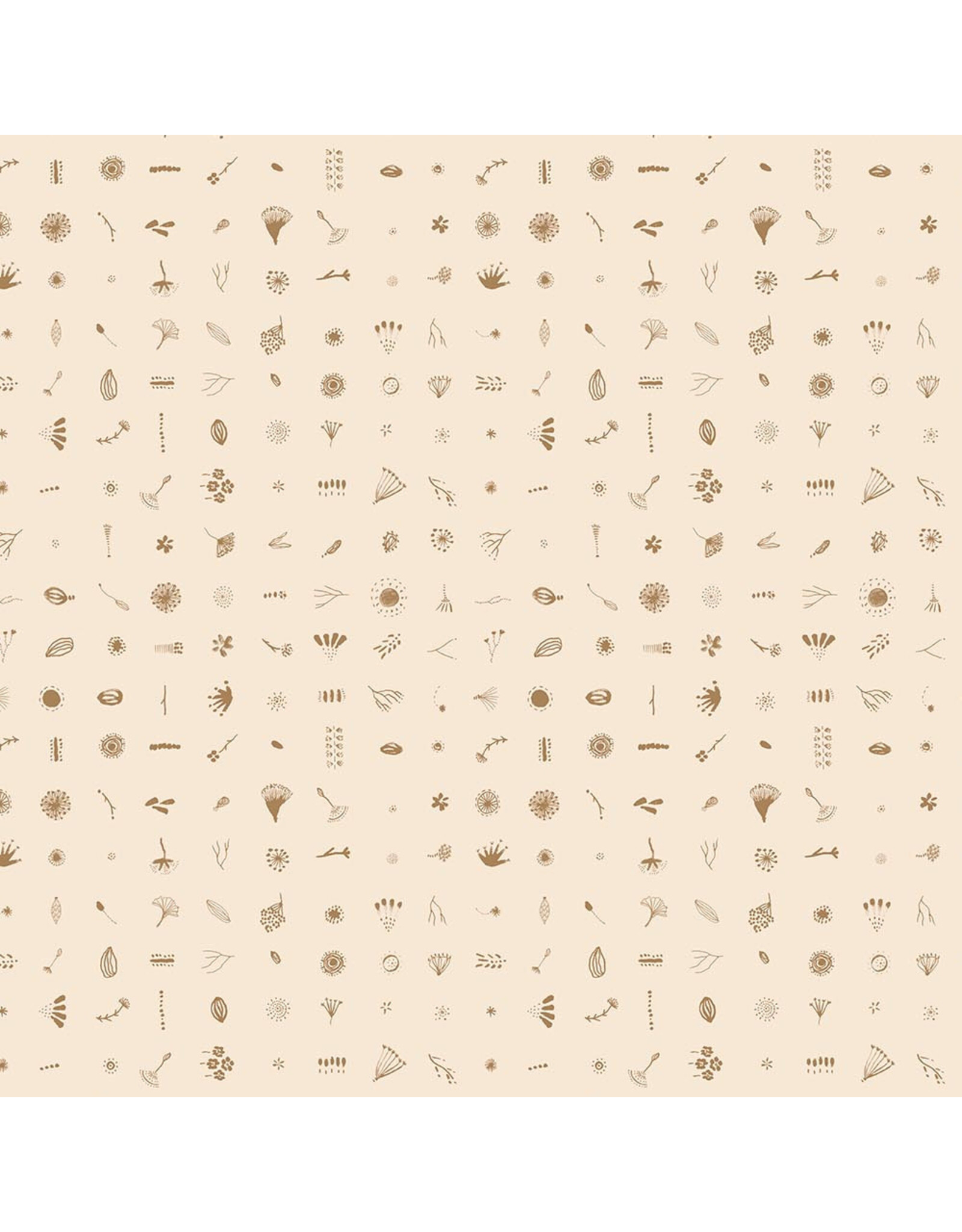 Boccaccini Meadows Autumn Forage, Seeds in Cream, Fabric Half-Yards