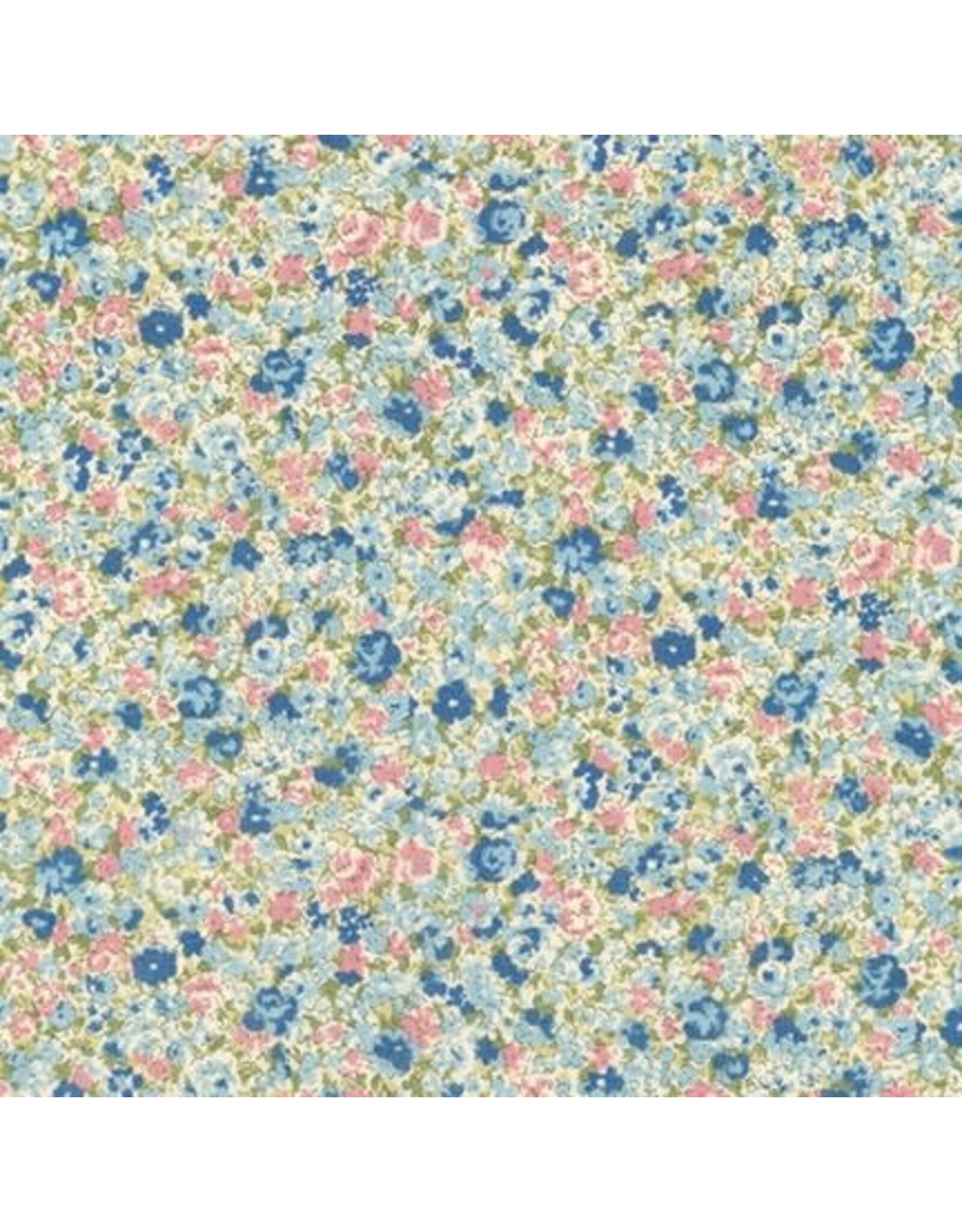 Sevenberry Cotton Lawn, Petite Garden Lawn in Sky with Blue, Fabric Half-Yards