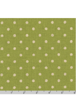 Sevenberry Linen Cotton Flax Canvas Natural Dots in Lime, Fabric Half-Yards Sevenberry Linen Cotton Flax Canvas Natural Dots in Lime, Fabric Half-Yards