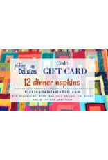 PD Gift Card - 12 Dinner Napkins with Shipping