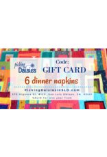 PD Gift Card - 6 Dinner Napkins with Shipping