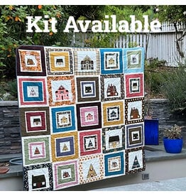 PD ON SALE - Blended Together Quaint Cottage Quilt Kit - Fabric to make a 73” x 73” quilt top