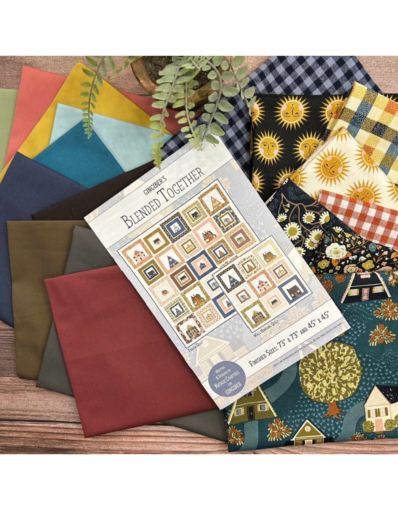 PD ON SALE - Blended Together Quaint Cottage Quilt Kit - Fabric to make a 73” x 73” quilt top