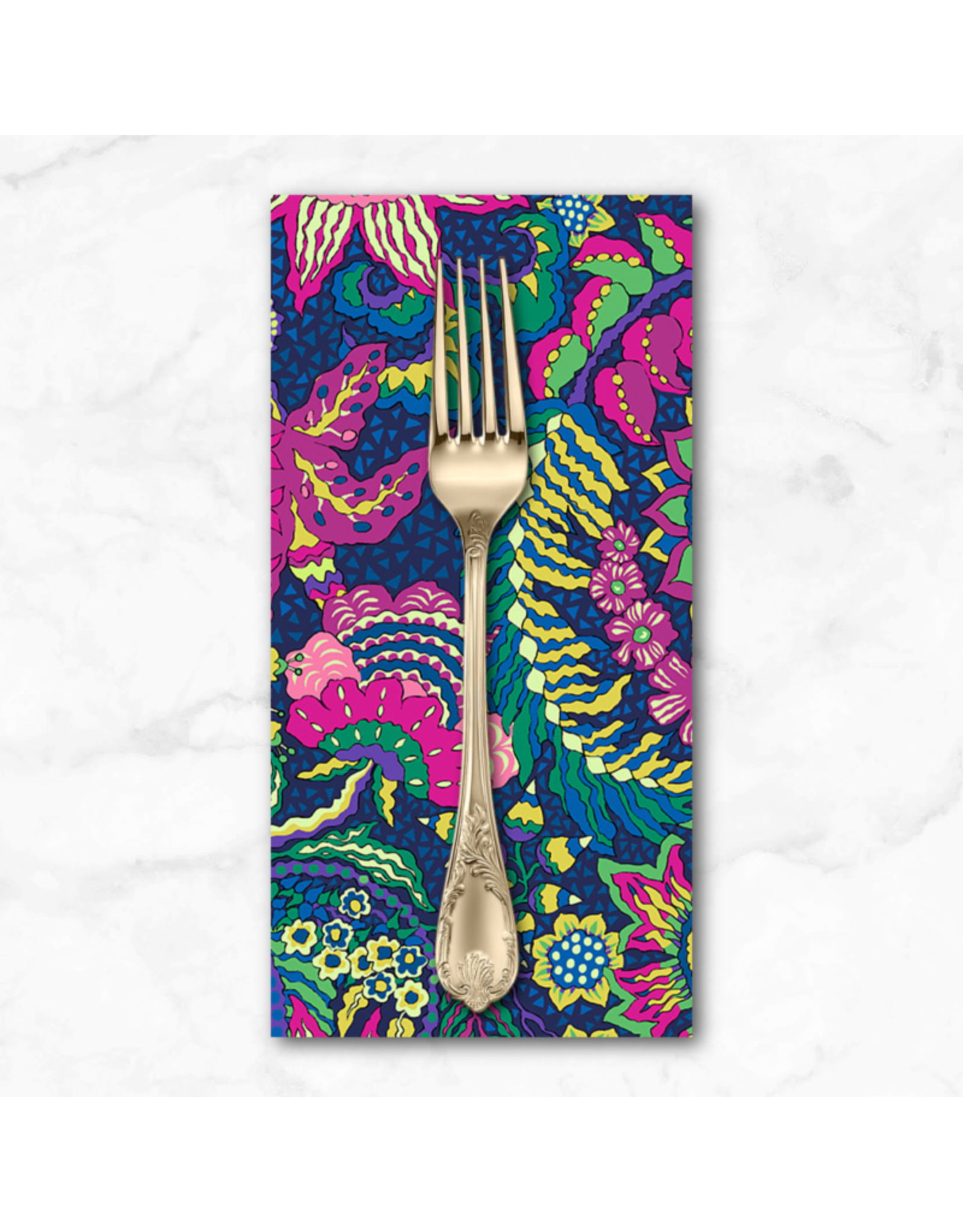 PD's Sally Kelly Collection Botanica, Botanica in Indigo, Dinner Napkin