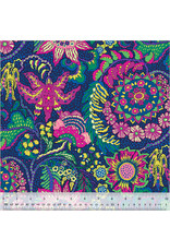 Sally Kelly Botanica, Botanica in Indigo, Fabric Half-Yards