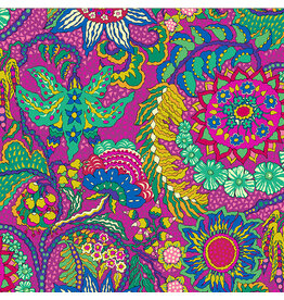 Sally Kelly ON SALE-5 YARD CUT - Botanica, Botanica in Pitaya, Fabric Half-Yards