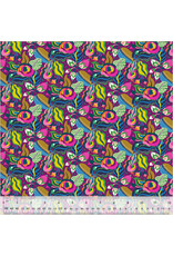 Sally Kelly ON SALE-5 YARD CUT - Botanica, Camellia in Grape