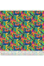 Sally Kelly ON SALE-5 YARD CUT - Botanica, Camellia in Gold