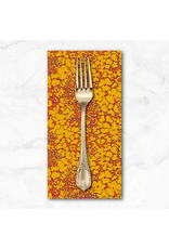 PD's Sally Kelly Collection Botanica, Periwinkle in Tangerine, Dinner Napkin PD's Sally Kelly Collection Botanica, Periwinkle in Tangerine, Dinner Napkin