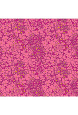 Sally Kelly Botanica, Periwinkle in Magenta, Fabric Half-Yards