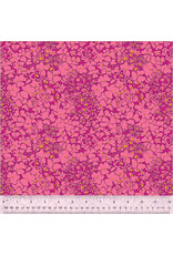 Sally Kelly Botanica, Periwinkle in Magenta, Fabric Half-Yards