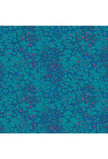 Sally Kelly Botanica, Periwinkle in Blue, Fabric Half-Yards