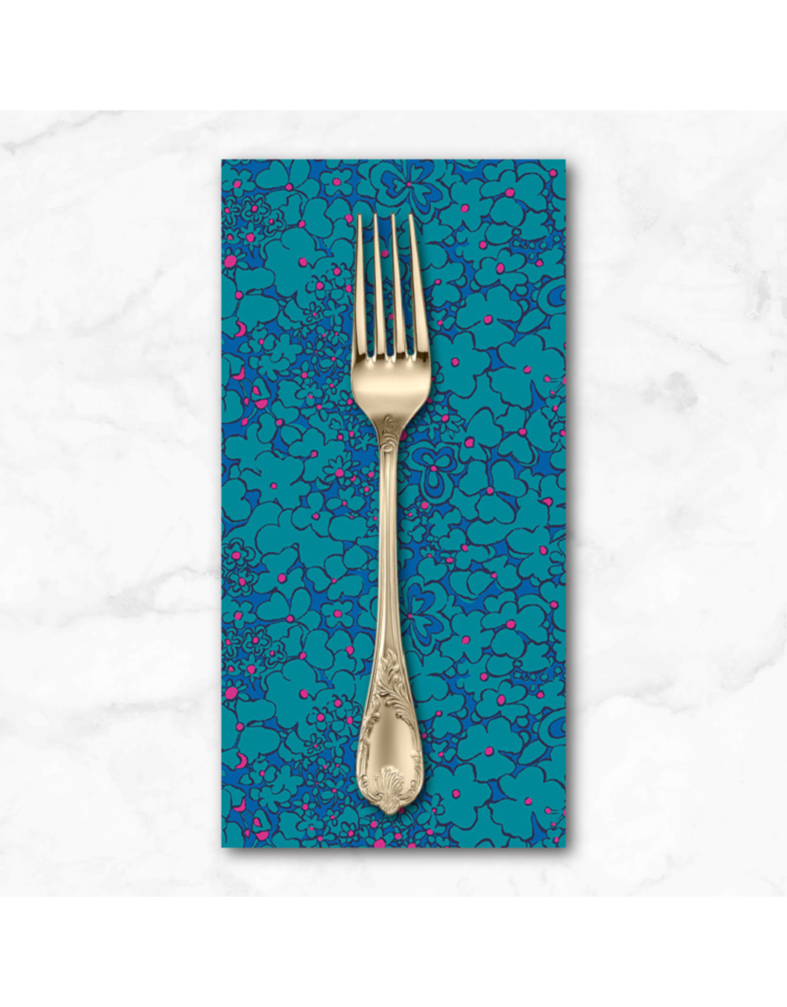PD's Sally Kelly Collection Botanica, Periwinkle in Blue, Dinner Napkin