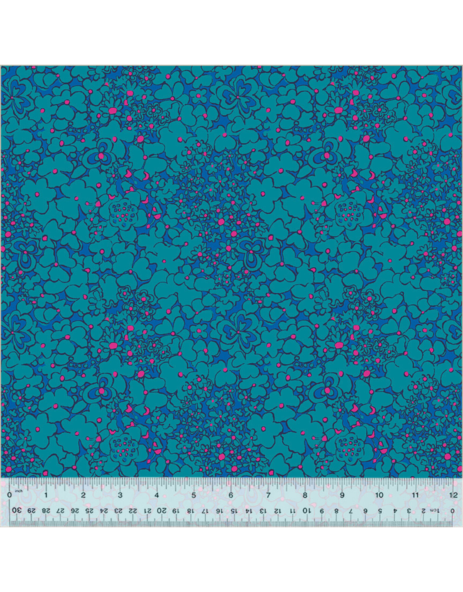 PD's Sally Kelly Collection Botanica, Periwinkle in Blue, Dinner Napkin