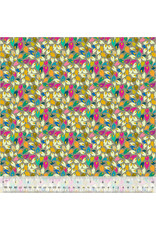 Sally Kelly Botanica, Summer Leaves in Mushroom, Fabric Half-Yards