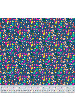Sally Kelly Botanica, Summer Leaves in Blue, Fabric Half-Yards